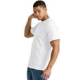 thumbnail image 2 of Hanes Men Short Sleeve T-Shirt 100% Cotton Tagless ComfortSoft Crew tee Heavy Soft S-3XL 5280, 2 of 5