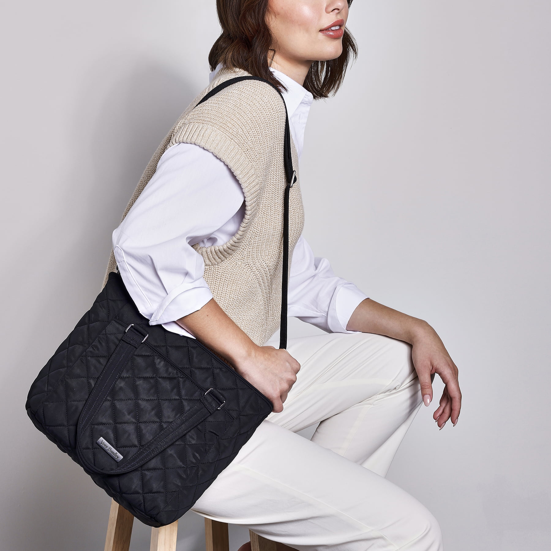 Vera Bradley Multi-Strap Shoulder Bag in Performance Twill Classic Navy &  Wallet