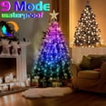 thumbnail image 4 of Decoración navideña para interiores y exteriores, estrella de cascada, luz superior para árbol de Navidad, guirnalda de hadas, 280/400 LED, novedad, 4 of 4