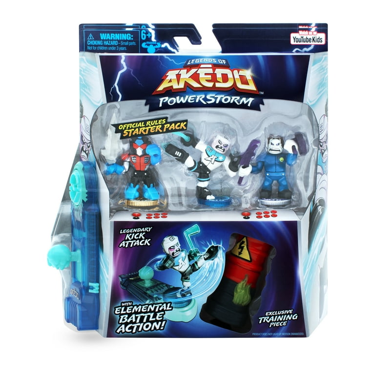 Legends of Akedo Beast Strike - Official Rules Claw Strike Starter Pack - 3  Mini Battling Warriors with Training Practice Piece and Exclusive Joystick