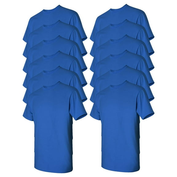 Gildan Mens Heavy Cotton T-Shirt
, M, Royal (Pack of 12) 12 Royal