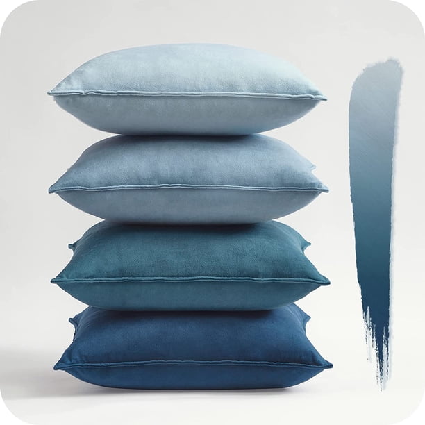 Lujosas fundas de almohada de terciopelo, elegantes y acogedoras fundas para la decoración del hogar, funda de almohada con el acento más suave, material sedoso, elegante y brillante para la sala de