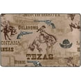 thumbnail image 4 of SKYSONIC 36x24in Wild West Rodeo Cowboys Area Rug, Retro Western Country Non-Slip Floor Carpet for Indoor Living Dining Room Bedroom, 4 of 7