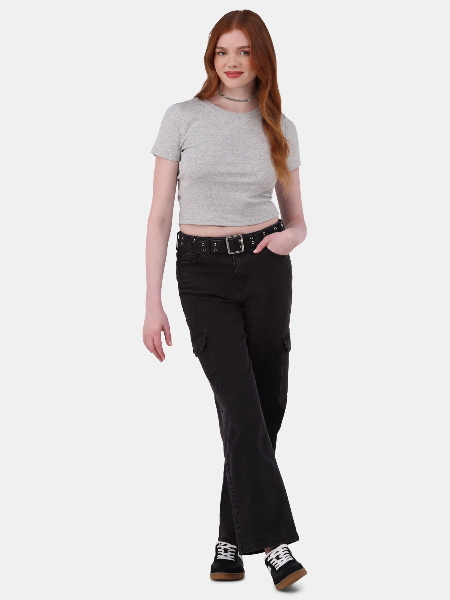 No Boundaries Crop Crew Tee, Women's
