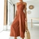 thumbnail image 1 of Mono de una pieza para mujer estilo bohemio pierna ancha sin mangas ajuste holgado traje de vacaciones FLhrweasw Nuevo, 1 of 7