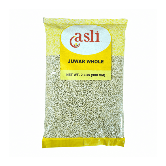 Asli Juwar (Sorghum) Whole – 2LB | Natural Whole Grain | Gluten-Free Millet | High Fiber | Ideal for Cooking & Flour Making
