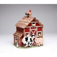 thumbnail image 2 of Ceramic Barn House Cookie Jar with Farm Animals 9x7.5x10.38 Fall, 2 of 3