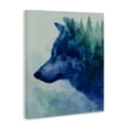 thumbnail image 2 of Stupell Industries Rustic Lodge Indigo Wolf in Misty Pines Canvas Art, 16 x 20, by Franklyn Gregory, 2 of 8