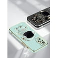 thumbnail image 2 of Compatible with Xiaomi Redmi Note 10 Pro Case Silicone TPU Plating, Xiaomi Redmi Note 10 Pro Cases Cute Astronaut Pattern Phone Case with Stand (Green), 2 of 14