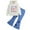 White-wDT, variant on Mnyotv Fall Winter Outfits Girls Clothes Printed Long Sleeve Hooded Tops Jeans Pants Toddler Giel School Outfit Size 4-5 Years