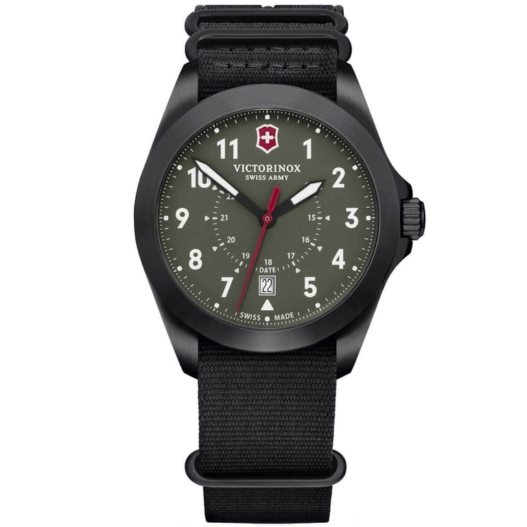 Victorinox, Swiss Army watch, 241972, Heritage Black Strap