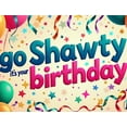 thumbnail image 4 of LUUFILx Birthday Backdrop Colorful Balloons Background Go Shawty Its Your Birthday Party Decorations Celebration Banner Photography Props Supplies, 4 of 8