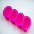 thumbnail image 3 of 4 Cavity 3d Silicone Mold Massage Bar Diy Fondant Soap Mould Tray For Pudding Mousse Cake Chocolate6417242336226Turquoise, 3 of 3
