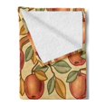 thumbnail image 2 of Fruit Soft Flannel Fleece Blanket, Vintage Style Apple Tree Autumn Season Harvest Themed Design Organic Vegetarian Food, Cozy Plush for Indoor and Outdoor Use, 50" x 60", Multicolor, by Ambesonne, 2 of 5