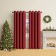 thumbnail image 4 of Christmas Curtains Holiday Decorations Polyester Window Treatments for Living Room Bedroom Festive Seasonal Home Decor with Rod Pocket, 4 of 6