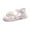 t-124White343, variant on CAIVO Girls Shoes Fashion Toe Flat Sandals For Summer Cartoon Sandals Kids Birthday Party Footwear