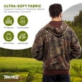 thumbnail image 6 of Mens Full Zip CAMO Hoodie SWEATSHIRT JACKET Hunting Camping Sports (5X, Camo), 6 of 6