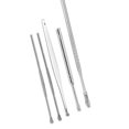 thumbnail image 1 of 5pcs Stainless Steel Multifunction Portable Ear spoon set Ear Wax Removal Pick Spoon Cleaner Tool Kit Set, 1 of 7