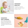 thumbnail image 3 of MOKKHNB Toddler Silverware Set Green Stainless Steel 2Pcs 3.7X1.1In, 3 of 8