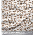 thumbnail image 1 of Soimoi Velvet Fabric Leaves & Floral Artistic Printed Fabric 1 Yard 58 Inch Wide, 1 of 5