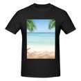 thumbnail image 4 of Bingfone Starfish In Beach Men'S Loose Fit Short-Sleeve Pocket T-Shirt, 4 of 7