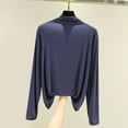 thumbnail image 2 of Posijego Womens Ultra-Thin Shirts Plain Long Sleeve Mock Neck T Shirt Lightweight Base Layer Tops Undershirts, 2 of 3