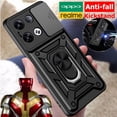 thumbnail image 2 of Realme 10 Pro Plus C35 C31 C15 C11 2021 9 5G Reno8 5G Reno7 5G De Lujo A Prueba De Golpes Protector De Lente Duro Estuche Con Soporte De Metal De Rotación Gao Jiahui unisex, 2 of 2