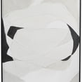 thumbnail image 6 of DecMode Contemporary Polystone Black and White Abstract Canvas Framed Wall Art, Set of 2 30"W x 40"H, 6 of 13