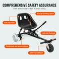 thumbnail image 3 of VEVOR Hoverboard Seat Attachment, for 6.5" 8" 8.5" 10" Hoverboards, Dual Shock Absorption System, Grips Control, Adjustable Length 270 LBS load Capacity, Hover Board Buggy Attachment, for Kids Adults, 3 of 9