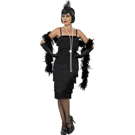 Flapper Adult Costume Black - Plus Size 2X