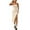 White, variant on Youmylove Women's 2025 Summer Casual Dresses Womens Bodycon Spaghetti Strap Elegant Ruffle Dresses High Slit Long Dress Flowy Beach Vacation Dress