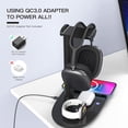 thumbnail image 5 of Headphone Stand with Wireless Charger, 4 In 1 Charging Station, 5 of 5