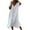 White, variant on LOVZFMLL Summer Dresses for Women 2025 Casual Loose T-Shirt Dress Beach Vacation Clothes Short Sleeve V Neck Smock Maxi Dresses Hot Pink 2XL