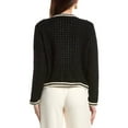 thumbnail image 2 of Elie Tahari womens  The Koka Wool-Blend Cardigan, l, Black, 2 of 3