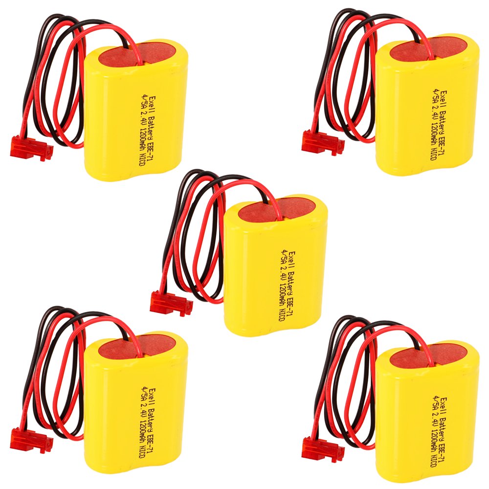5pc Exit Sign Battery Lithonia ELB2P401N Replaces Interstate Batteries
