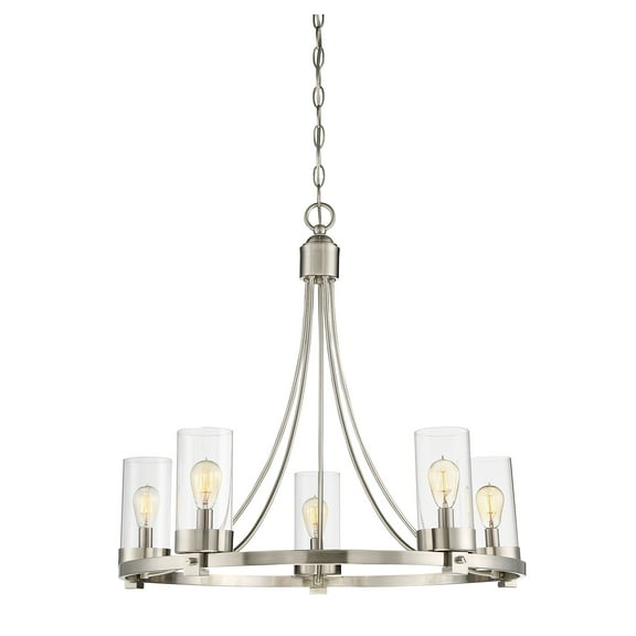 Trade Winds Ashland 5-Light Chandelier in Brushed Nickel