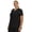 BLACK, variant on HEAL+WEAR Plus Size Women's V-Neck Scrub Top Multi-Pocket Medical Uniform for Nurse, 4-Way Stretch, Spa