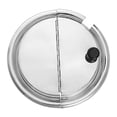 thumbnail image 3 of Tapa de acero inoxidable, accesorio de cocina, tapa redonda abatible con asa para sartén y Diámetro 25 cm, 3 of 9