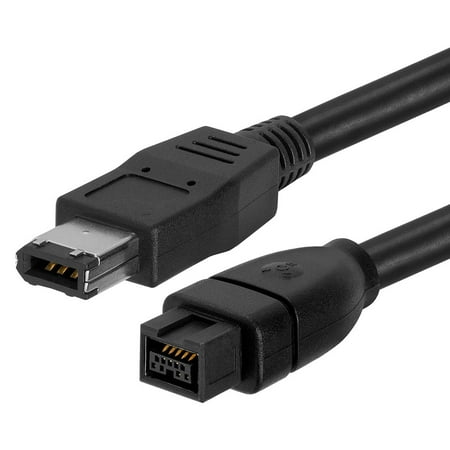 - FireWire 800 9-Pin To FireWire 400 6-Pin Bilingual Cable – 6 Feet Black