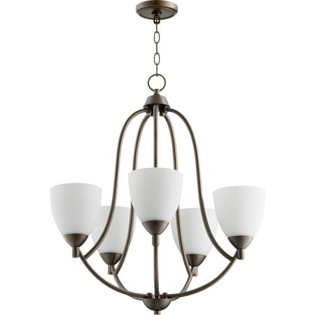 

Quorum International 6069-5 Barkley 5 Light 24 Wide Chandelier - Bronze