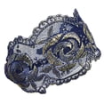 thumbnail image 2 of Wrapables® Elegant Lace Headband with Gold Tone Threading, Blue, 2 of 4