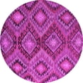 thumbnail image 1 of Ahgly Company Indoor Round Southwestern Pink Country Area Rugs, 5' Round, 1 of 4