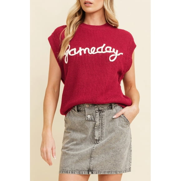 a.Jesdani Boost Your Game Day Look! Red Vest, Style Unmatched!
