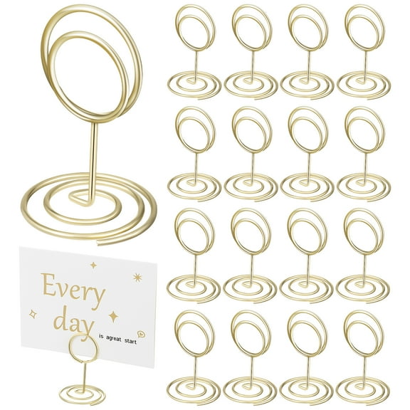 20 Pcs Bracket Photo Holder Stand Holders Clips Decor Picture Frames Sign Greeting Card Table Number