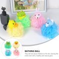 thumbnail image 4 of 4X Children'S Sponge - Bath Ball with Soft Toy and Net - Soap Bags with Different Designs - Shower, 4 of 5