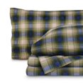 thumbnail image 1 of Juego de sábanas Bare Home de franela 100% algodón Full Voyageur Plaid, 1 of 9