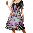 thumbnail image 2 of Vestido sin mangas pequeño SIER GREY y ESTRELLAS BLANCAS vestido de verano vestido de verano para mujer, 2 of 7