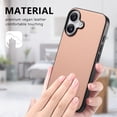 thumbnail image 6 of Dteck Case for iPhone 16 Plus,Slim Premium Canvas Grain PU Leather,Soft TPU Bumper,Non-Slip Anti-Scratch Shock-Absorbent,Protective Phone Cover for iPhone 16 Plus,Pink, 6 of 8