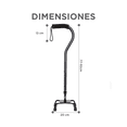 thumbnail image 4 of Baston Para Caminar Belug De 4 Apoyos color negro, 4 of 5