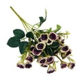 thumbnail image 4 of Naiovety Rosa artificial, flor, clavel, peonía, bolsita de té, Margarita, , decoración de escritorio, rosa Flores artificiales morado oscuro, 4 of 6
